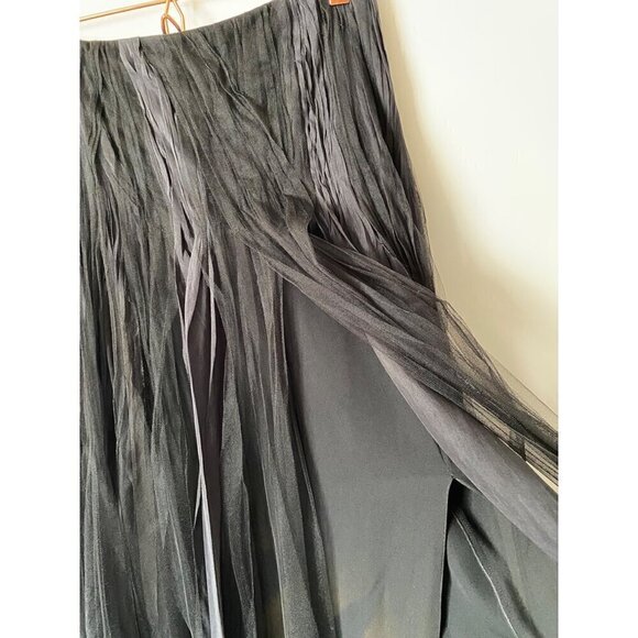 Ralph Lauren Purple Label Sylvia Tulle MaxiSkirt sz 2 black silk organza formal - Picture 4 of 17